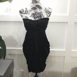 NWOT Gorgeous black strapless dress